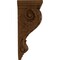 Ekena Millwork 6"W x 7 1/2"D x 18"H Extra Large Acanthus Wood Corbel, Cherry CORW06X08X18ACCH - alternate 2